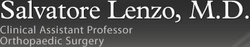 Salvatore Lenzo, M.D. - Clinical Assistant Professor - Orthopaedic Surgery